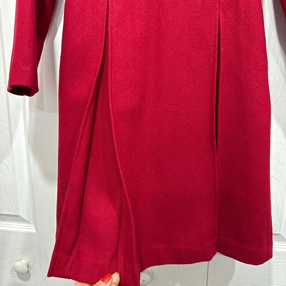 Gymboree girls red Ruffled Button-Up Coat size 7-8